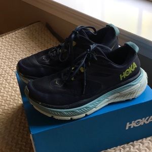 Hoka dark blue Stinton size 9 womens